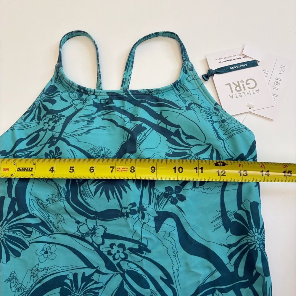 Athleta Girl Surf Dream Tankini Top Size 16 XXL New Green - Picture 5 of 5